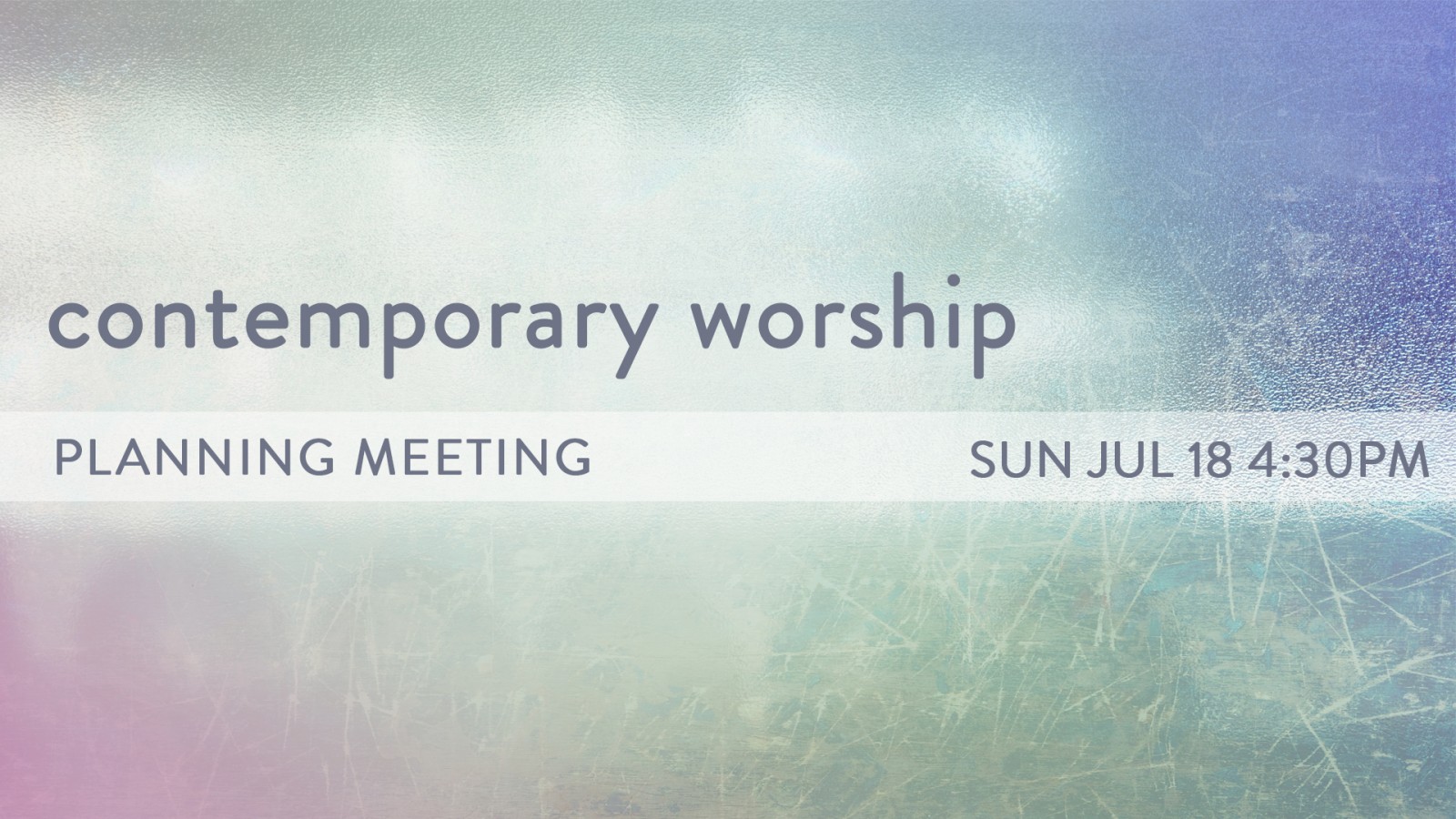 Contemporary Worship | meeting slide